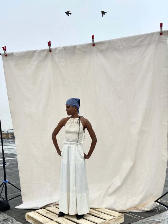  예세이트 롱 스커트 예셋 맥시 랩 타이 스커트 - YESAET