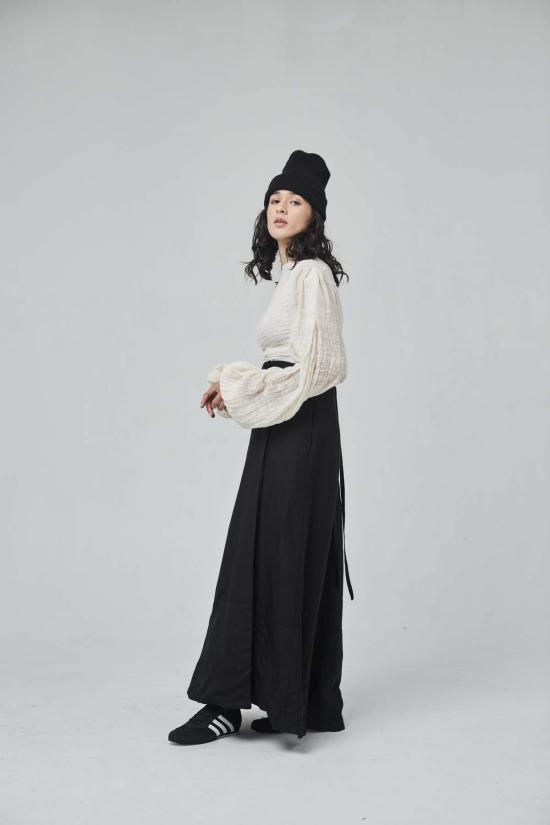  Yesaet 롱 스커트 예셋 맥시 랩 타이 스커트 - OTHER BRANDS