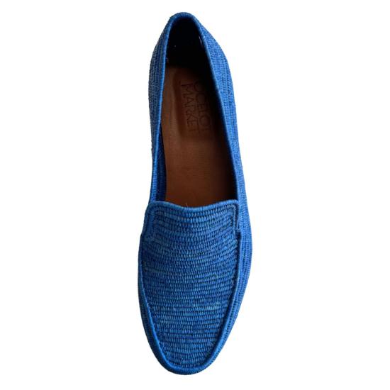  프라우드 메리 풋웨어 로퍼 남성용 라피아  블루 - PROUD MARY FOOTWEAR