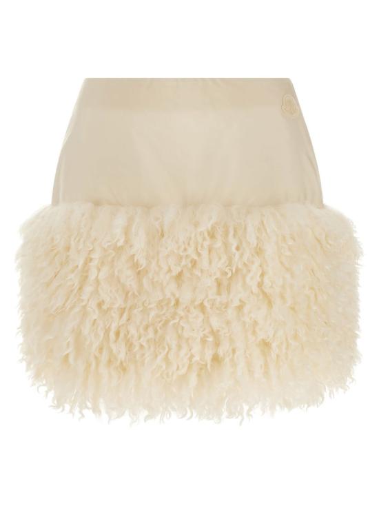  몽클레어 숏 스커트 몽클레르 테디 인서트 스커트 화이트