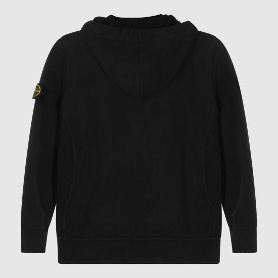  [키즈] 스톤 아일랜드 풀오버 키즈  스웨트셔츠 블랙 - STONE ISLAND