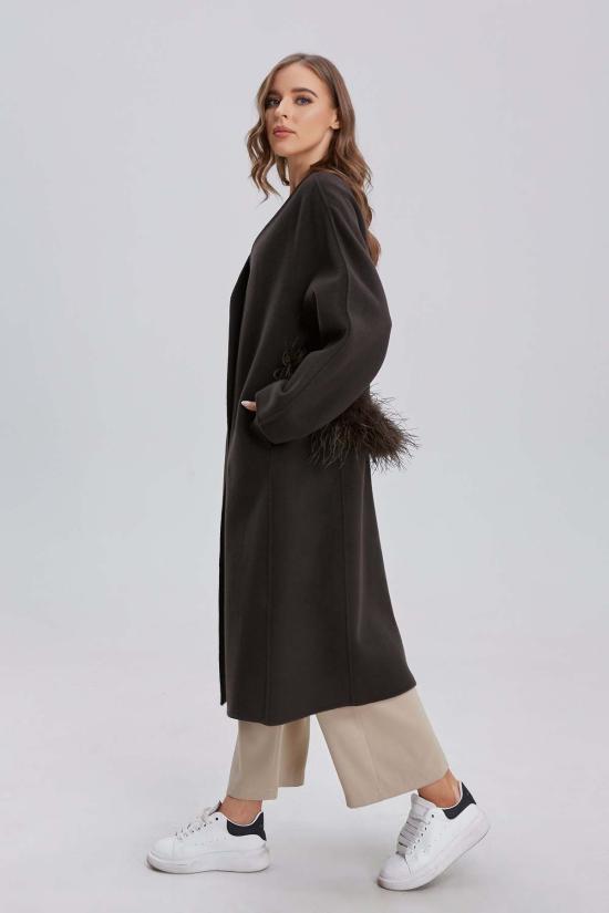  Mary Lo 트렌치 코트 메리 로 더 페더 폴리 코트 올리브 - OTHER BRANDS