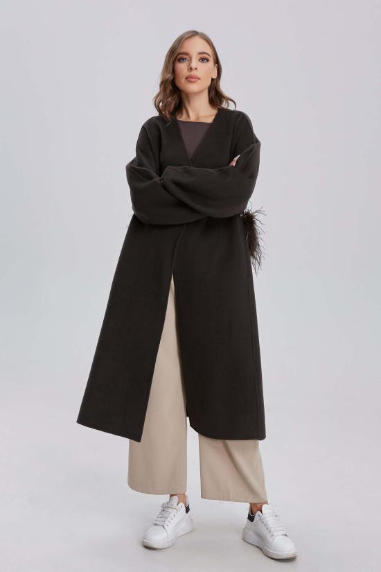  Mary Lo 트렌치 코트 메리 로 더 페더 폴리 코트 올리브 - OTHER BRANDS