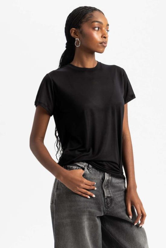  베이스레인지 반팔 티셔츠 베이스렌지 티셔츠 블랙