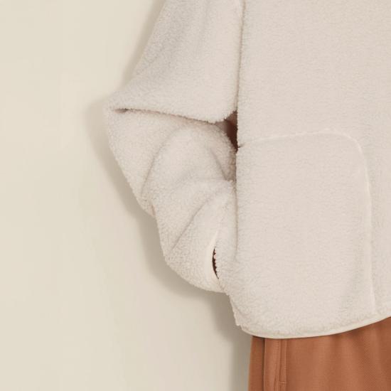  홀츠베일러 자켓 홀즈와일러 두아 플리스 재킷 크림 - HOLZWEILER