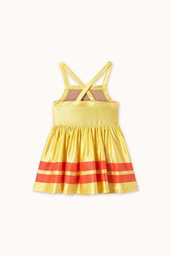  [키즈] 타이니코튼 원피스 수영복 스트라이프 드레스 옐로우 골드 - TINYCOTTONS