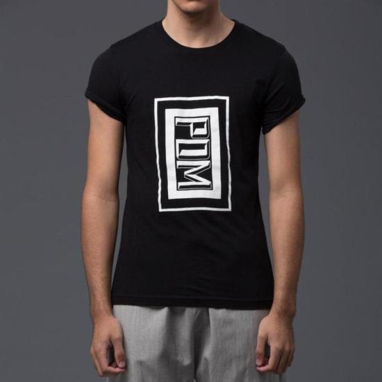  PALMIERS DU MAL 반팔 티셔츠 Palmiers Du Mal 그래픽 티셔츠 블랙 - PALMIERS DU MAL