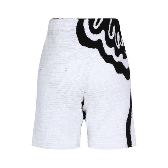  Mozh Mozh 숏팬츠 모즈 모즈 라 라 반바지 흑백 소용돌이 - OTHER BRANDS