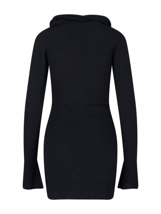  디 아티코 숏 원피스 아티코 슬림핏 반길이 니트 드레스 - THE ATTICO