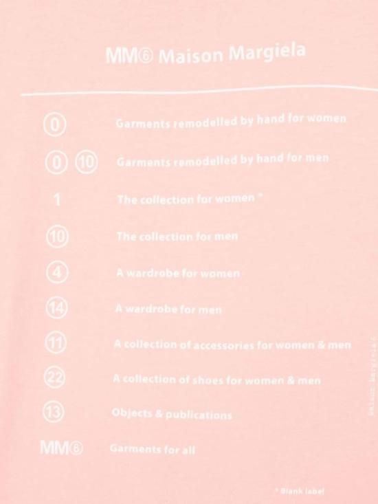  [키즈] MM6 메종마르지엘라 탑 키즈 Mm6 메종 마르지엘라 티셔츠 핑크 - MM6 MAISON MARGIELA