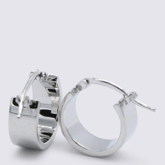  MM6 메종마르지엘라 이어링 Mm6 메종 마르지엘라 비쥬 와이드 밴드 후프  (광택 처리된 팔라듐) - MM6 MAISON MARGIELA