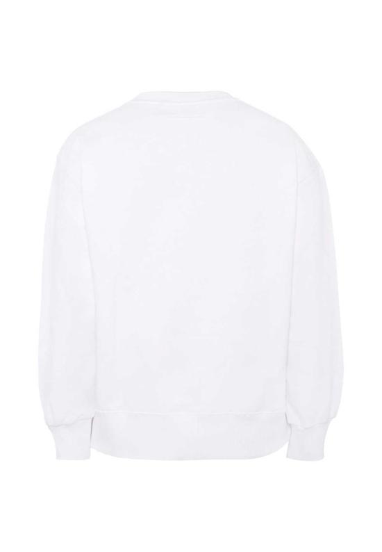  [키즈] MM6 메종마르지엘라 풀오버 메종 마르지엘라 아동용 MM6 스웨트셔츠 (안전핀 포함) 화이트 - MM6 MAISON MARGIELA