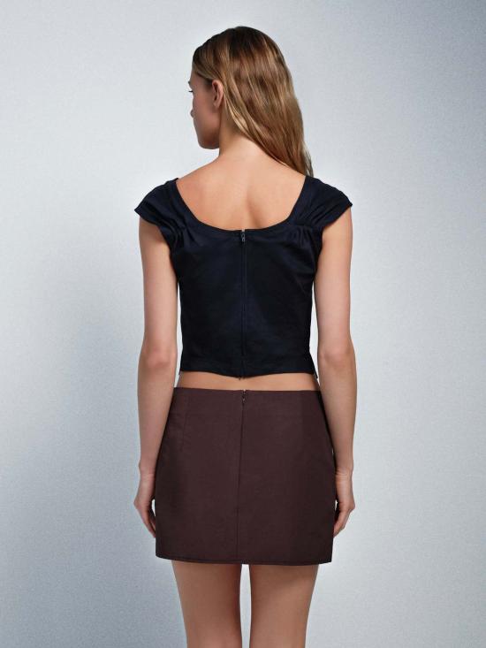  설리번 숏 스커트 설리반 스트레이트 미니 스커트 - SULLIVAN