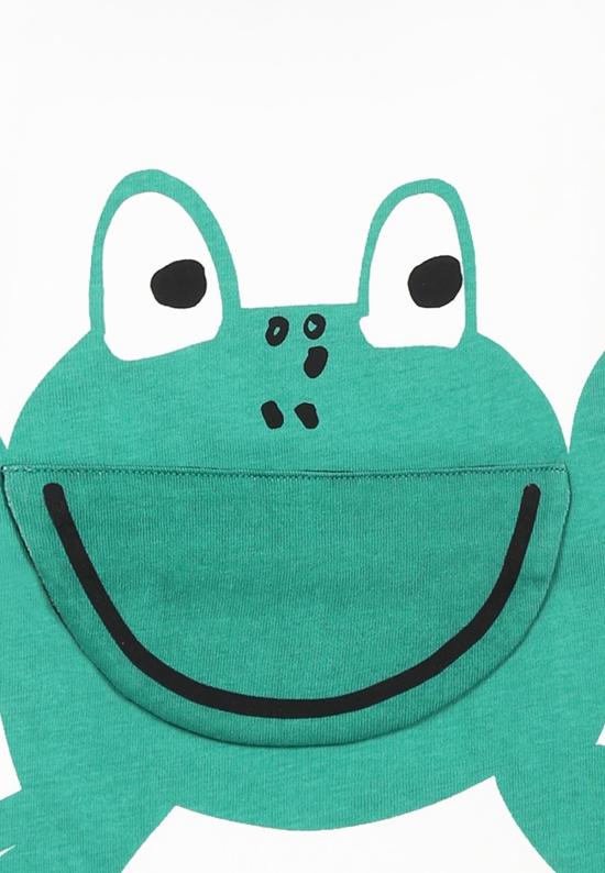  [키즈] 스텔라 맥카트니 탑 스텔라 매카트니 개구리 프린트 아동용 티셔츠 (화이트) - STELLA MCCARTNEY