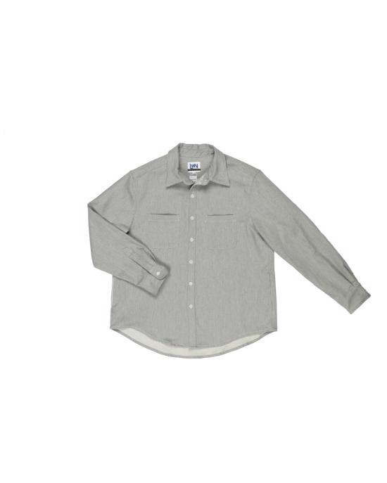  LWN 긴팔 셔츠 Lwn Brug 셔츠 헤더 그레이