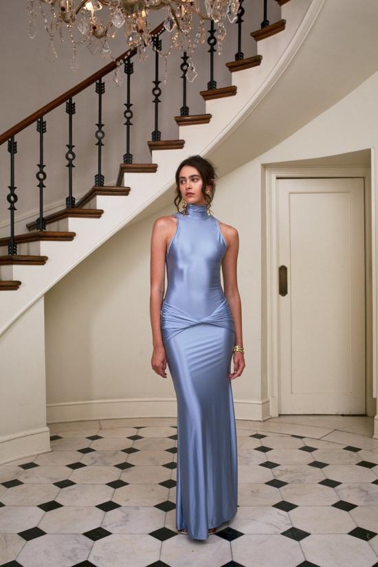  DELFI COLLECTIVE 롱 원피스 델피 콜렉티브 로야 드레스 사파이어 - OTHER BRANDS