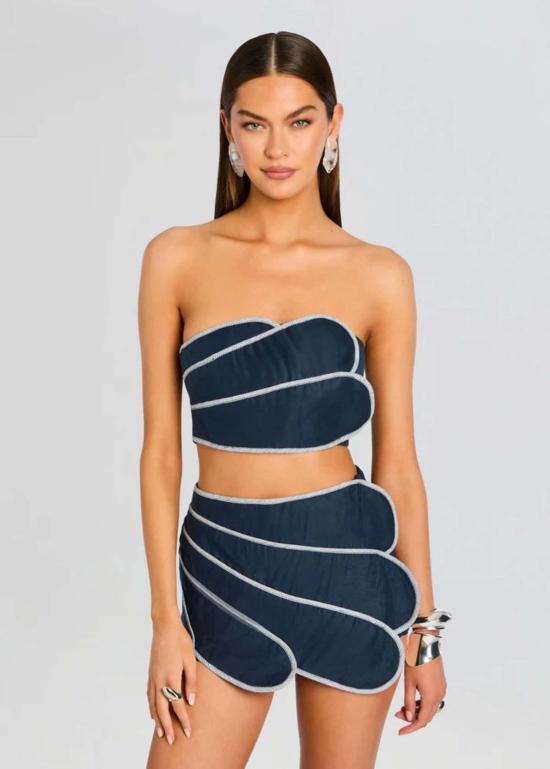  아주루 민소매 티셔츠 아줄루 산고 탑 네이비