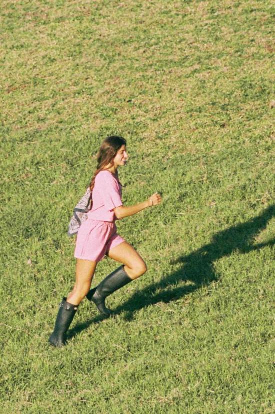  메릿 찰스 블라우스 딜런 매칭 세트 레드/화이트 깅엄 - MERRITT CHARLES