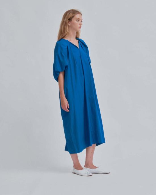  사야카 다비스 뉴욕 롱 원피스 사야카 데이비스 뉴욕 턱드 코쿤 드레스 세룰리안 - SAYAKA DAVIS NEW YORK