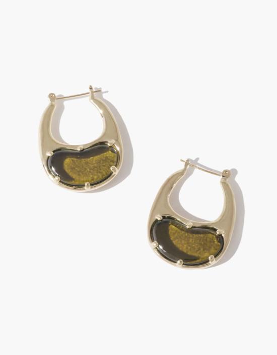  클레드 이어링 빈 후프 귀걸이 - CLED