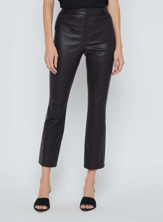  라장스 스트레이트 팬츠 L'agence Ketra 베이비 부츠 바지 블랙 - L'AGENCE