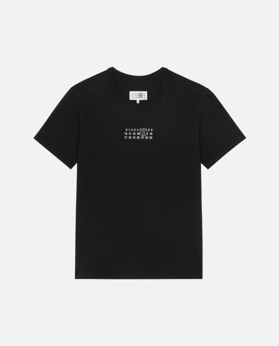  MM6 메종마르지엘라 탑 Mm6 메종 마르지엘라 티셔츠 블랙