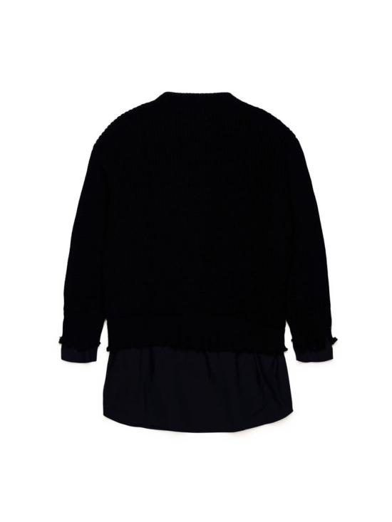  [키즈] MM6 메종마르지엘라 트레이닝 상의 키즈 Mm6 메종 마르지엘라 Mm6d121u  블랙 - MM6 MAISON MARGIELA