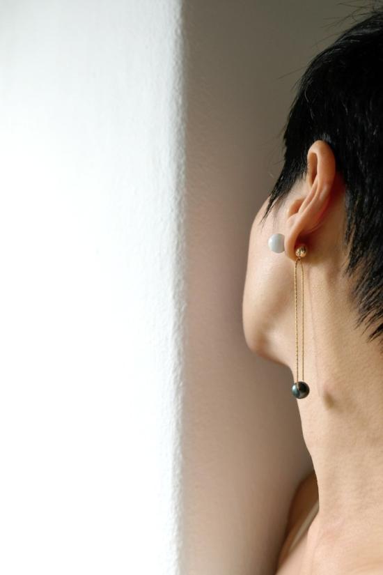  주주메이드 이어링 진주 오르빗 귀걸이 - JUJUMADE