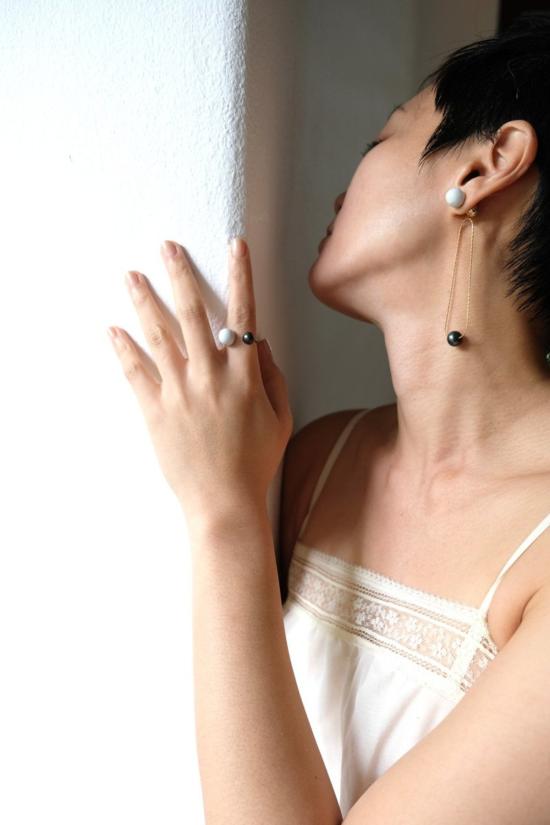  주주메이드 이어링 진주 오르빗 귀걸이