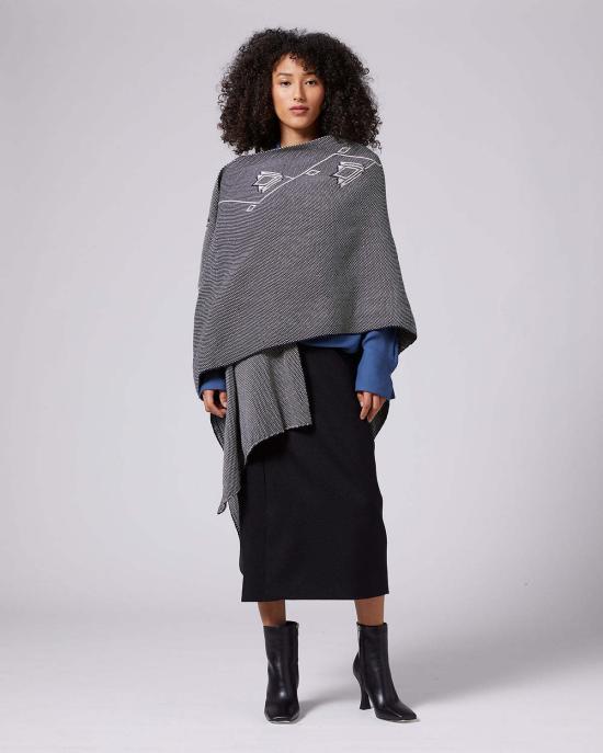  VOZ 가디건 보즈 코피휴 더스터 블랙/아이보리 - OTHER BRANDS