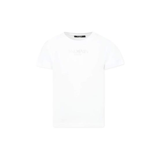  [키즈] 발망 트레이닝 상의 아동용 티셔츠 화이트