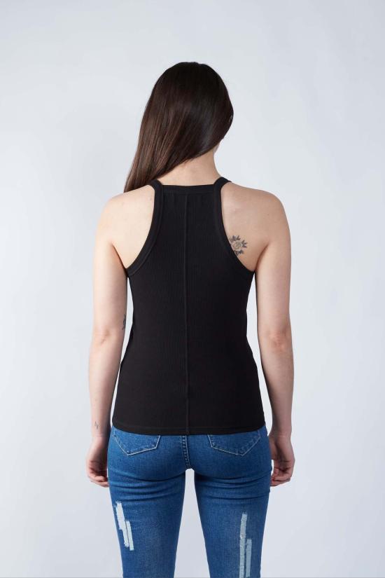  팽 트레이닝/조거 팬츠 팡 리뉴드 에센셜 리브드 탱크탑 블랙 - FANG