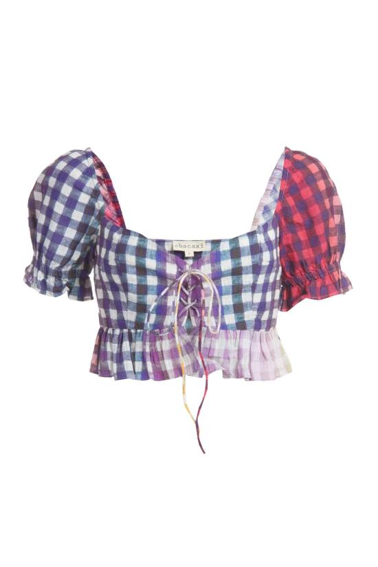 아바카시 블라우스 러플 사리 - ABACAXI