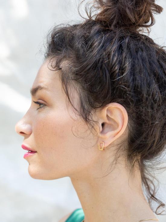  시리 한스도터 이어링 박스 프레임 후프 - SIRI HANSDOTTER