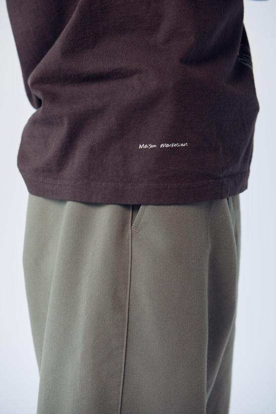  MAISON MARKOSIAN 반팔 티셔츠 메종 마르코시안 인물 드로잉 폴로 탑 - OTHER BRANDS