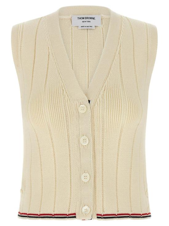  톰브라운 베스트 톰 브라운 RWB 인타르시아  화이트