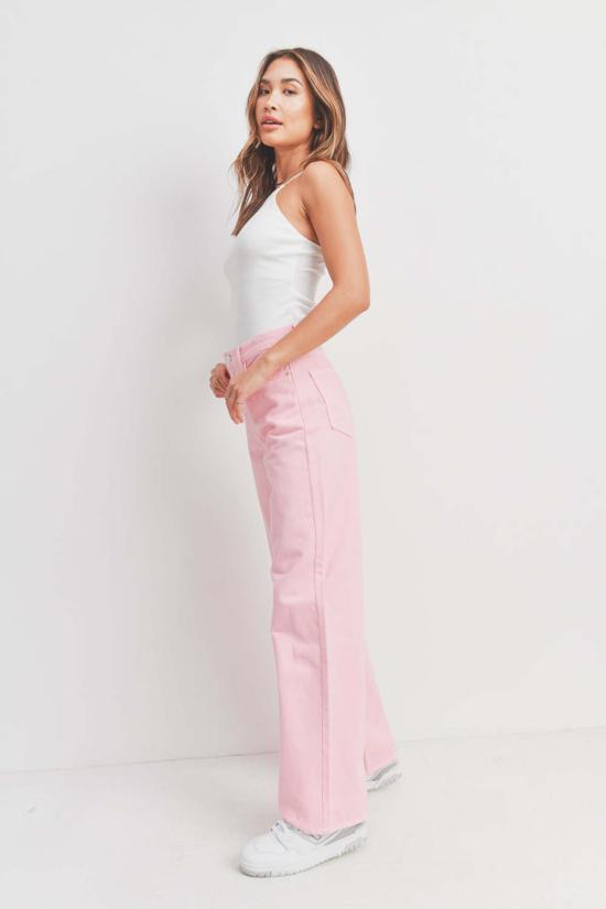  저스트 블랙 데님 데님 팬츠 레트로 스트레이트 진 - JUST BLACK DENIM