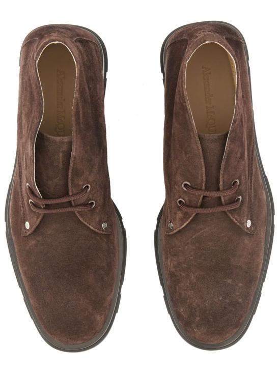  알렉산더 맥퀸 부츠 스웨이드  브라운 - ALEXANDER MCQUEEN