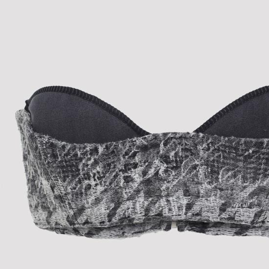  디젤 민소매 티셔츠 드 토피스 탑 블랙 - DIESEL