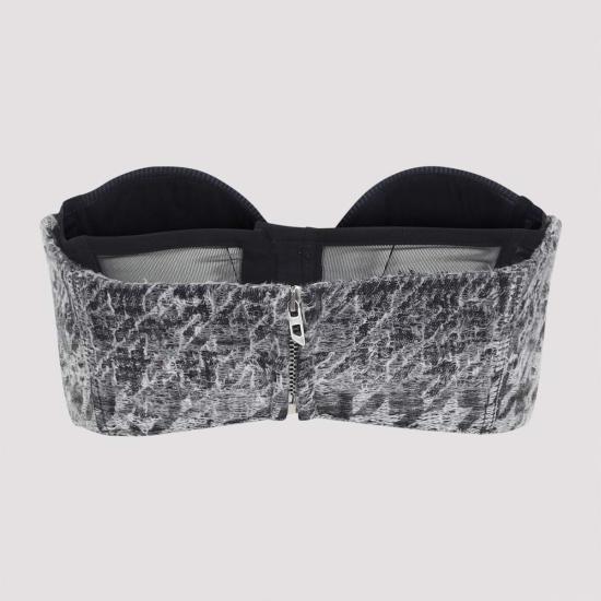  디젤 민소매 티셔츠 드 토피스 탑 블랙 - DIESEL