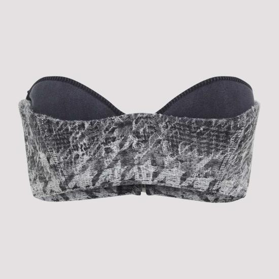  디젤 민소매 티셔츠 드 토피스 탑 블랙 - DIESEL