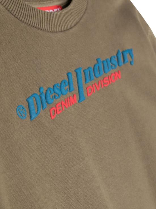  [키즈] 디젤 풀오버 키즈 크루넥 스웨트셔츠 그린 - DIESEL