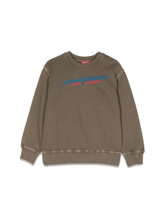  [키즈] 디젤 풀오버 키즈 크루넥 스웨트셔츠 그린