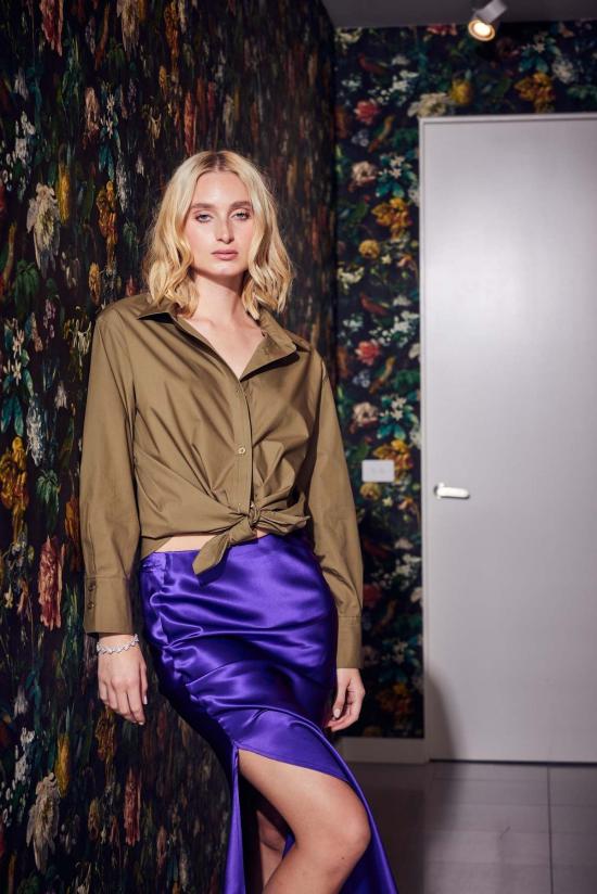  Lindsay Nicholas New York 셔츠 린지 니콜라스 뉴욕 마샤 오버사이즈 셔츠 올리브 - LINDSAY NICHOLAS NEW YORK