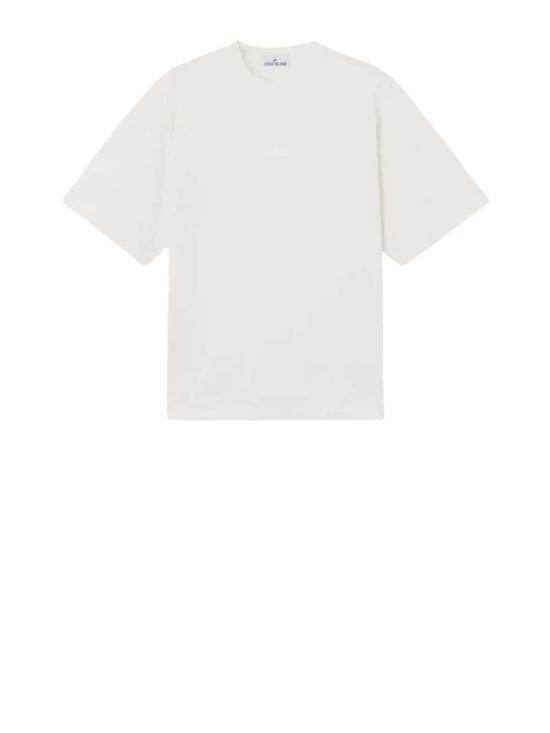  스톤 아일랜드 반팔 티셔츠 티셔츠 화이트