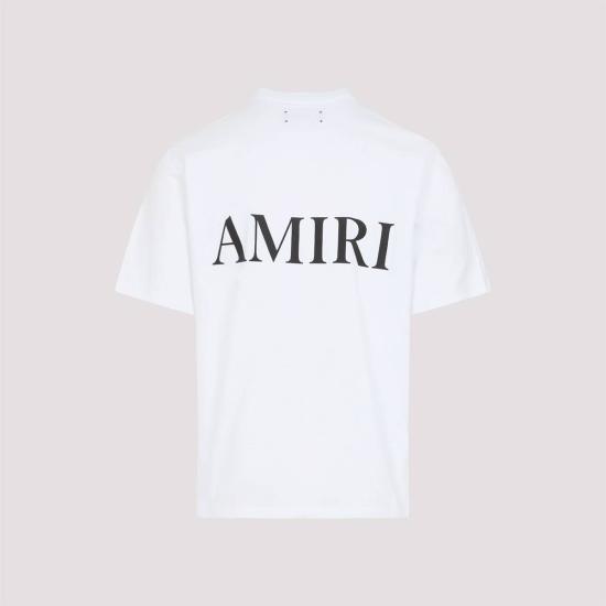  아미리 반팔 티셔츠 마 코어 로고 티셔츠 화이트 - AMIRI