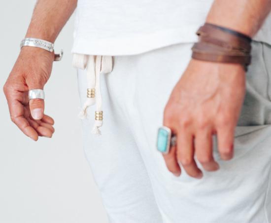  Crow Collective 트레이닝/조거 팬츠 크로우 콜렉티브 저니 팬츠 화이트 샌즈 - OTHER BRANDS