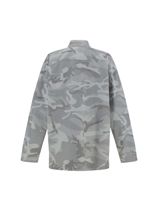  발렌시아가 긴팔 셔츠 카고 셔츠 라이트 그레이 - BALENCIAGA