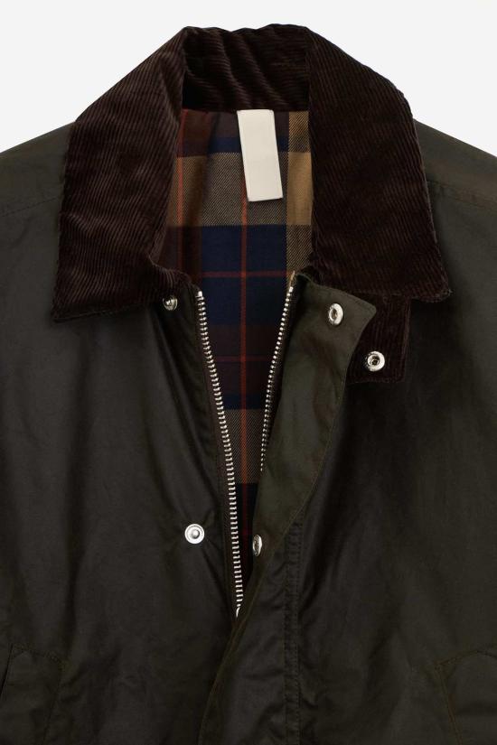  선플라워 자켓 해바라기 왁스 코팅 레저 재킷 그린 - SUNFLOWER