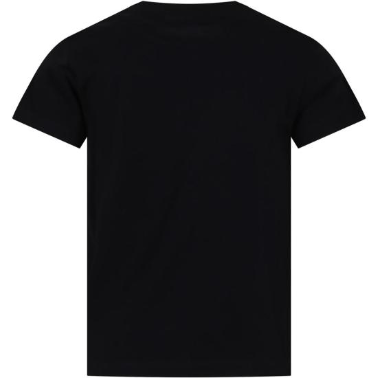  [키즈] 발망 트레이닝 상의 로고 아동용 티셔츠 블랙 - BALMAIN